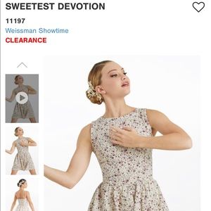 Dance Costume SWEETEST DEVOTION Weissman 11197 - Medium Child